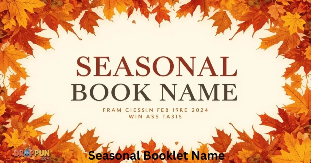 Seasonal Booklet Name