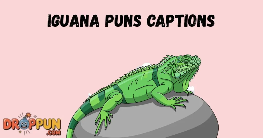 Iguana Puns Captions