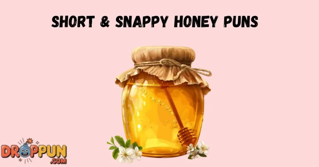 Short And Snappy Honey Puns