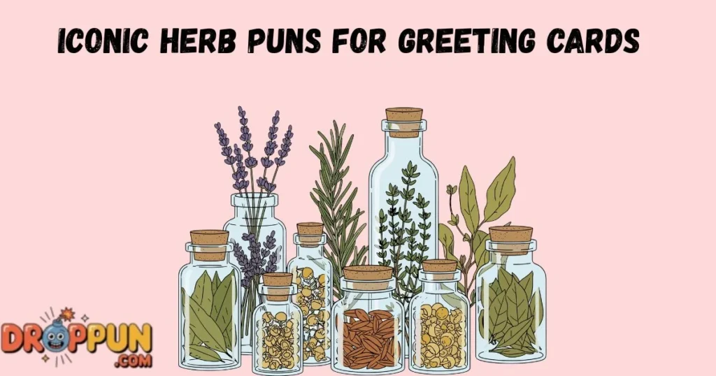 Iconic Herb Puns For Greeting Cards